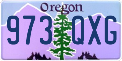 OR license plate 973QXG
