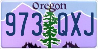 OR license plate 973QXJ