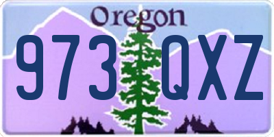 OR license plate 973QXZ