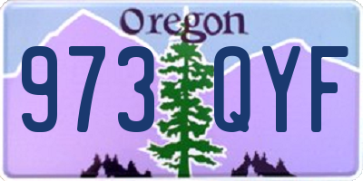 OR license plate 973QYF