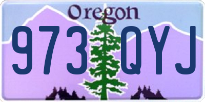 OR license plate 973QYJ