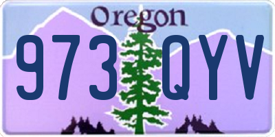 OR license plate 973QYV