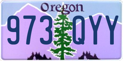 OR license plate 973QYY