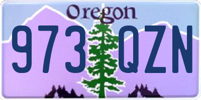OR license plate 973QZN