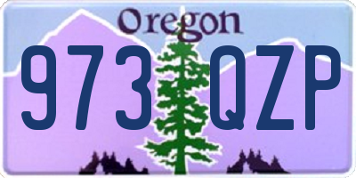 OR license plate 973QZP