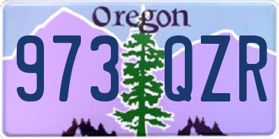 OR license plate 973QZR