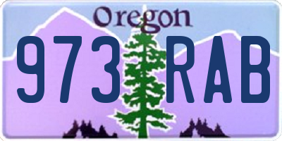 OR license plate 973RAB