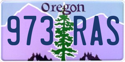 OR license plate 973RAS