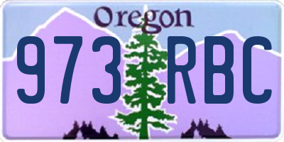 OR license plate 973RBC