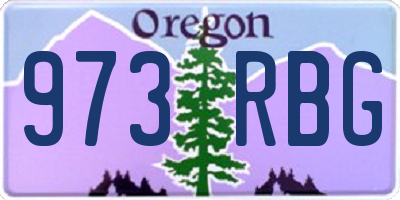 OR license plate 973RBG