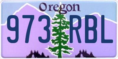 OR license plate 973RBL