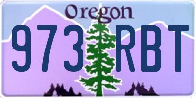 OR license plate 973RBT