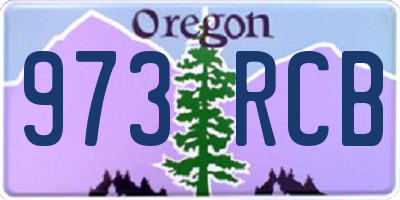 OR license plate 973RCB