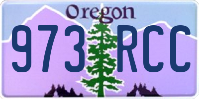 OR license plate 973RCC