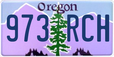 OR license plate 973RCH