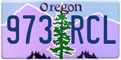 OR license plate 973RCL