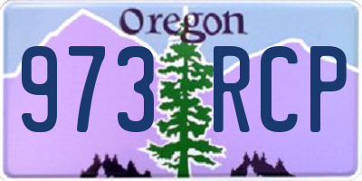 OR license plate 973RCP