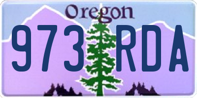 OR license plate 973RDA