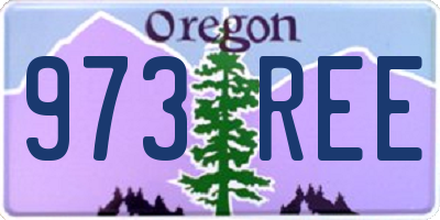 OR license plate 973REE