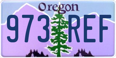 OR license plate 973REF