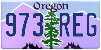 OR license plate 973REG