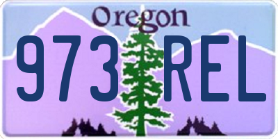 OR license plate 973REL