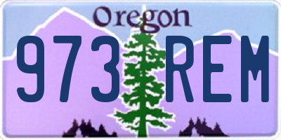 OR license plate 973REM