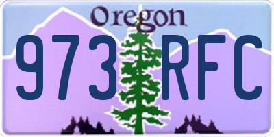 OR license plate 973RFC