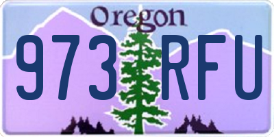 OR license plate 973RFU