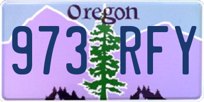 OR license plate 973RFY
