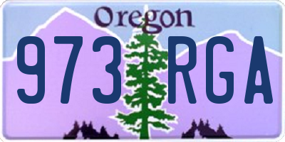 OR license plate 973RGA