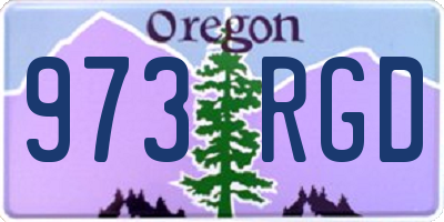 OR license plate 973RGD