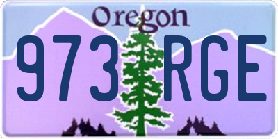 OR license plate 973RGE
