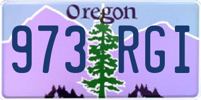 OR license plate 973RGI