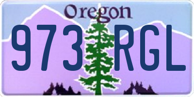 OR license plate 973RGL