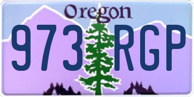 OR license plate 973RGP