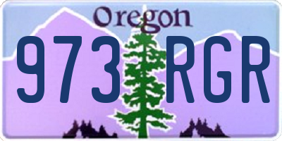 OR license plate 973RGR