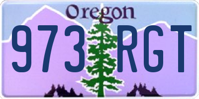 OR license plate 973RGT