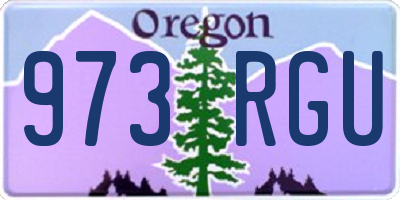 OR license plate 973RGU