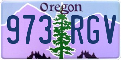 OR license plate 973RGV