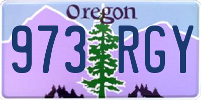 OR license plate 973RGY