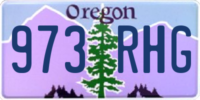 OR license plate 973RHG