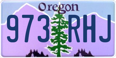 OR license plate 973RHJ