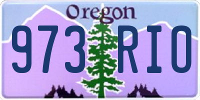 OR license plate 973RIO