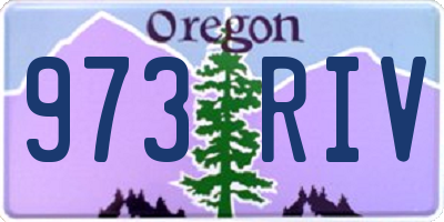 OR license plate 973RIV