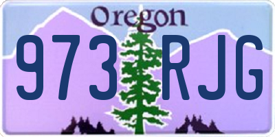 OR license plate 973RJG