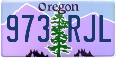 OR license plate 973RJL