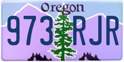 OR license plate 973RJR