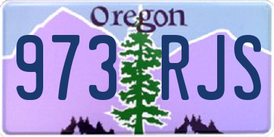 OR license plate 973RJS