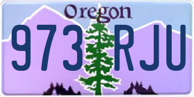 OR license plate 973RJU